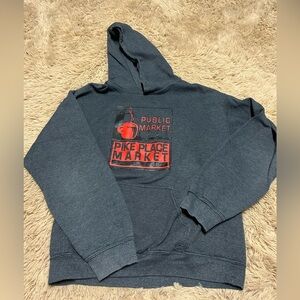 Vintage Grey Coffee Shop Hoodie